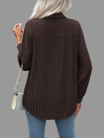 CAMISA AMPLIA CON TRASERO PLISADO 8 CLRS