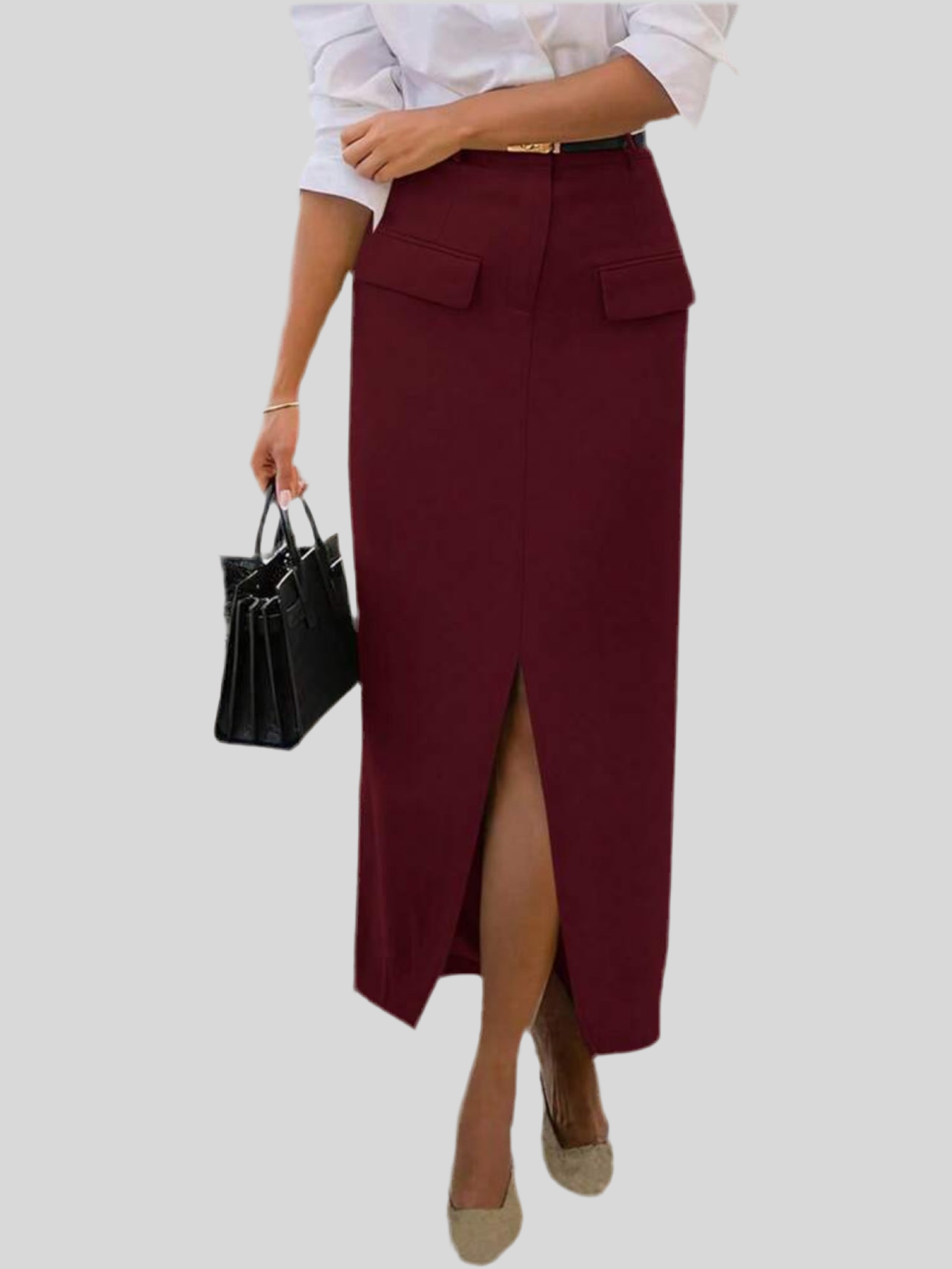 STRAIGHT EXECUTIVE SKIRT 4 CLRS