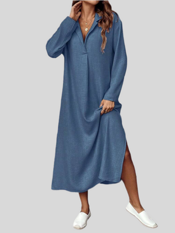 VESTIDO TÚNICA CON ESCOTE 5 CLRS