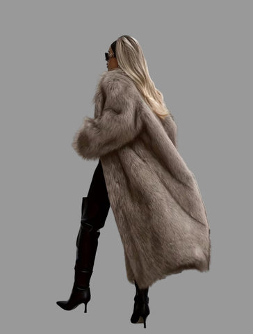 ABRIGO LARGO FAUX FUR