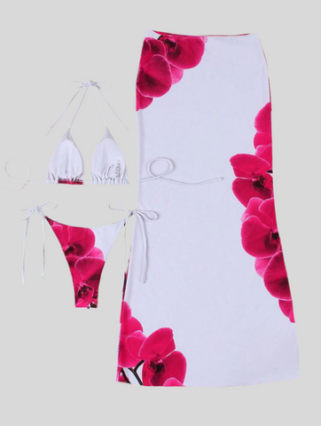 CONJUNTO DE BIKINI Y FALDA LYCRA 5 CLRS