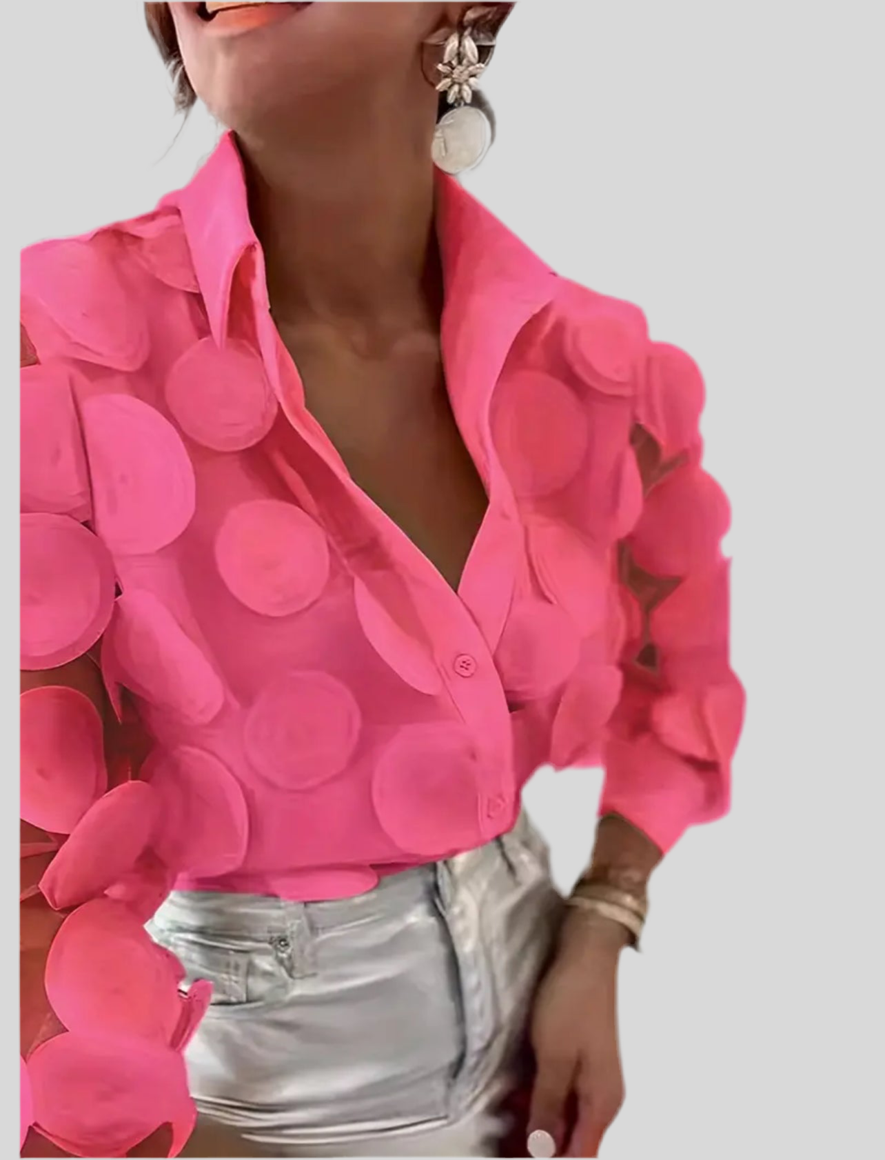 CAMISA DE ORGANZA CÍRCULOS 6 CLRS
