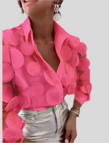 CAMISA DE ORGANZA CÍRCULOS 6 CLRS