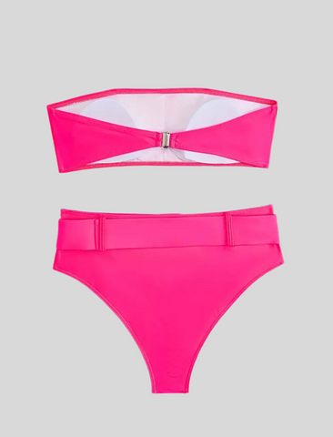 BIKINI BANDEAU BRAGA ALTA CON CINTURÓN