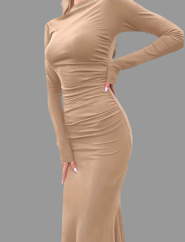 VESTIDO LARGO DE LYCRA SIRENA 6 CLRS