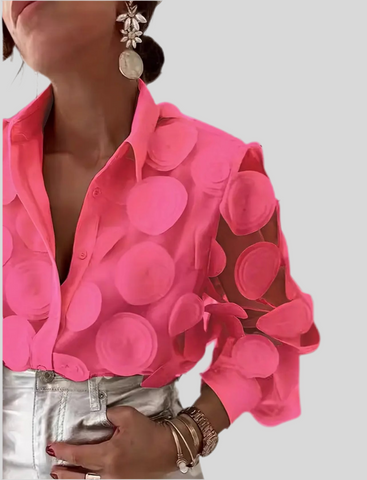 CAMISA DE ORGANZA CÍRCULOS 6 CLRS