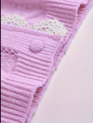 CHAQUETAS DE PUNTO CON BORDE PUNTILLA 5 CLRS