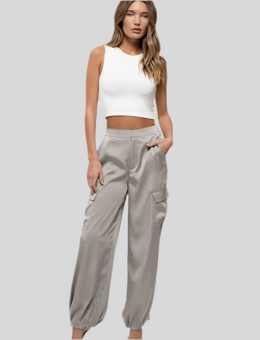 PANTALÓN CARGO SATÉN 7 CLRS