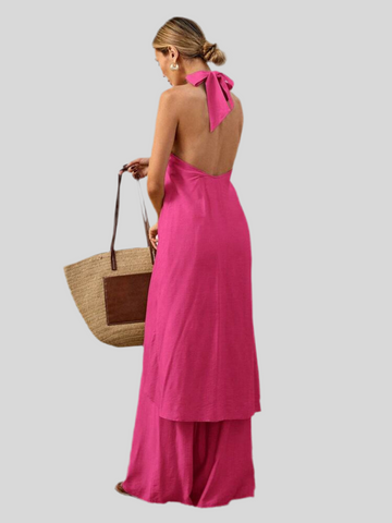 CONJUNTO TOP LARGO CON LAZO 6 CLRS