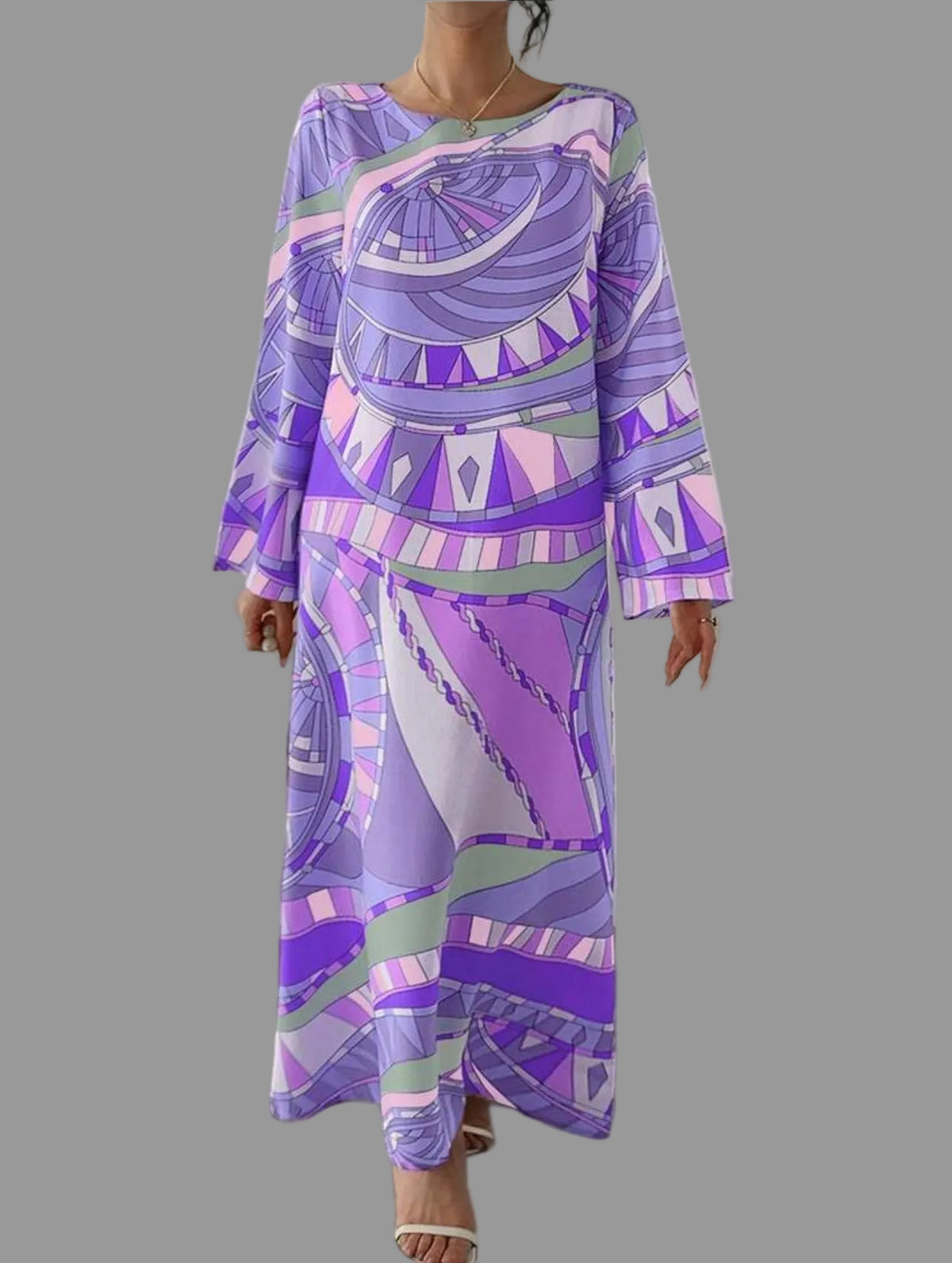 KAFTAN LARGO ESTAMPADO 2 CLRS