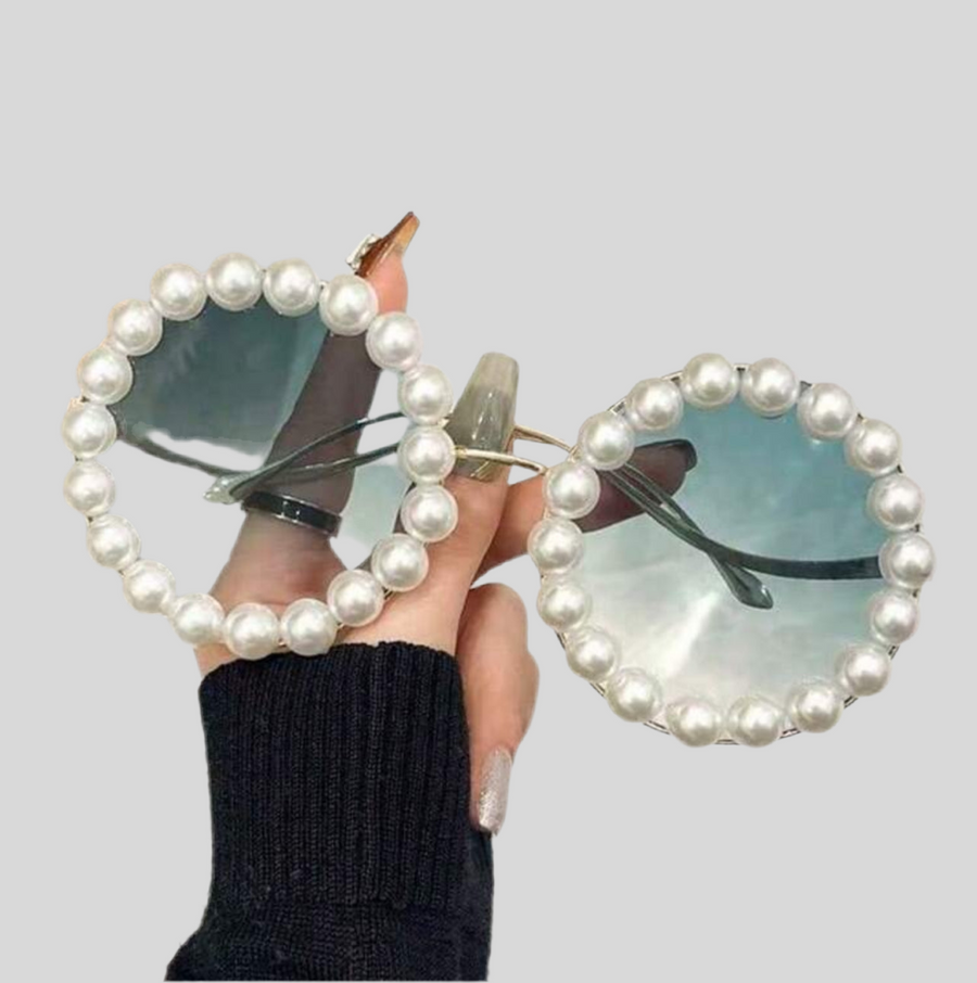 GAFAS SOL CIRCULARES DE PERLAS 7 CLRS