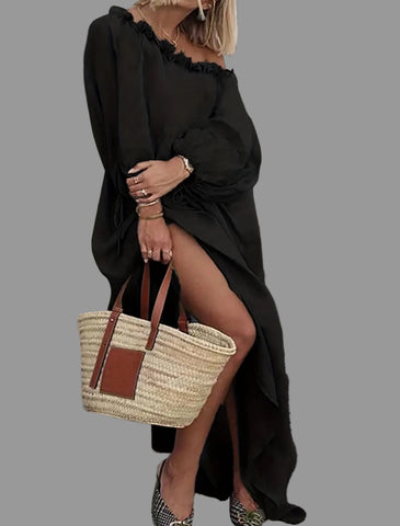 VESTIDO AMPLIO ESCOTE MEJICANO 7 CLRS