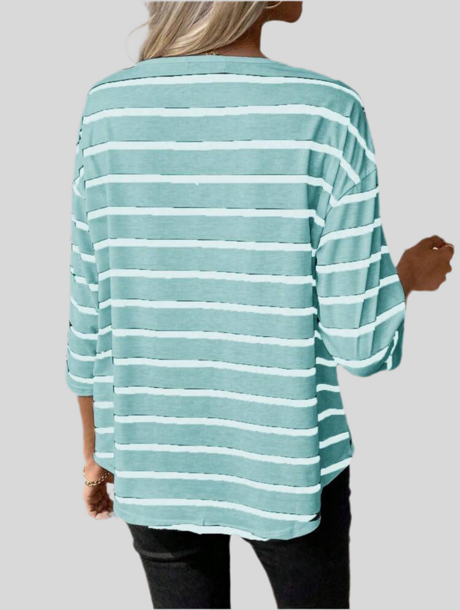 CAMISETA RAYAS M/L AMPLIA 6 CLRS