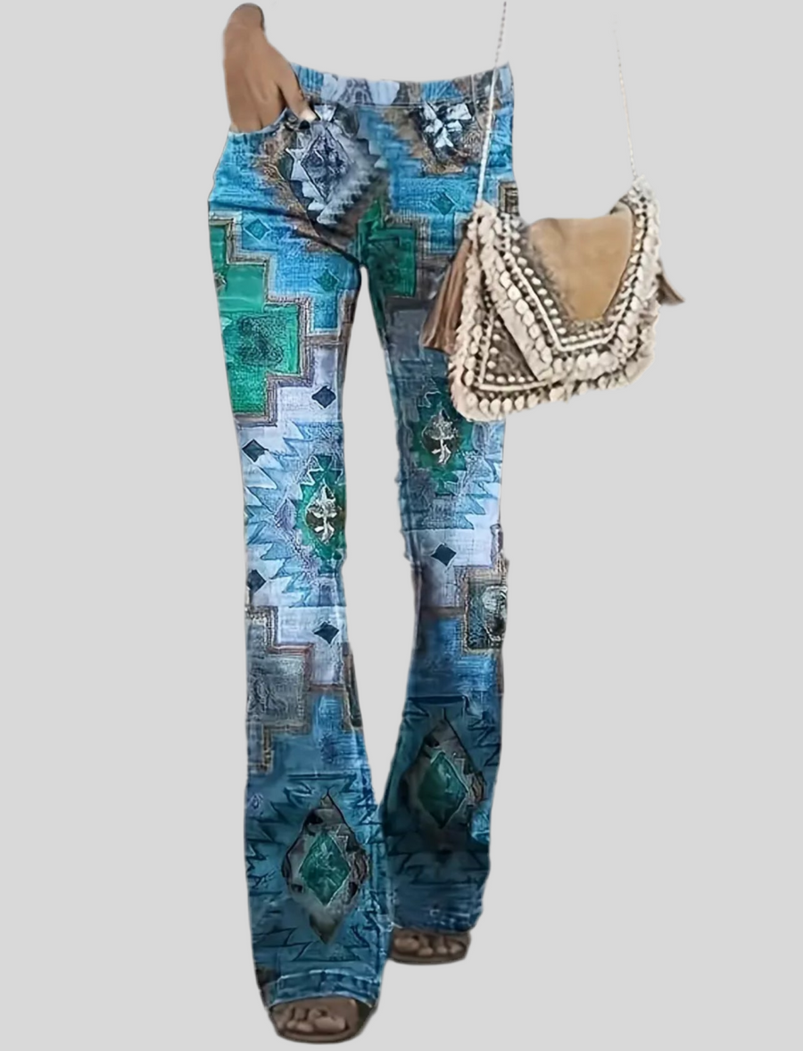 PANTALONES DE LYCRA CAMPANA 5 CLRS