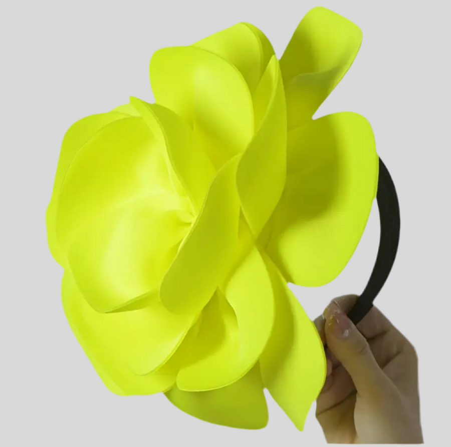 TOCADO DE FLOR CON DIADEMA 7 CLRS