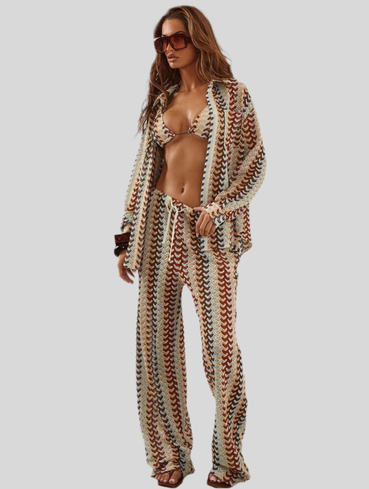 CONJUNTO DE CAMISA Y PANTALÓN AMPLIO