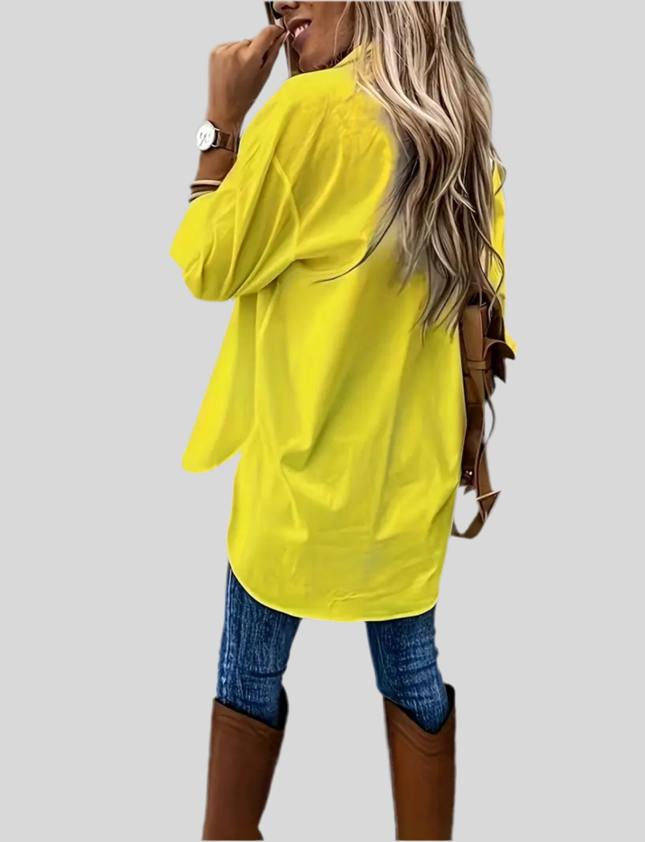CAMISA OVERSIZE CON BOLSILLOS 6 CLRS