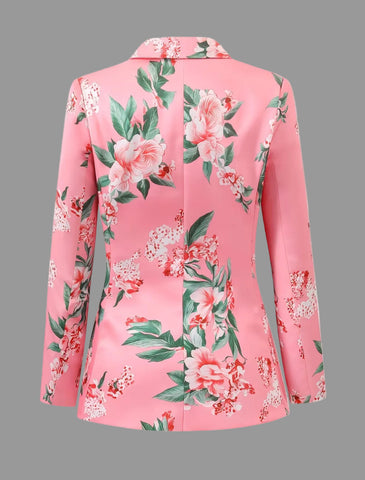 TRAJE DE CHAQUETA ESTAMPADO FLORAL