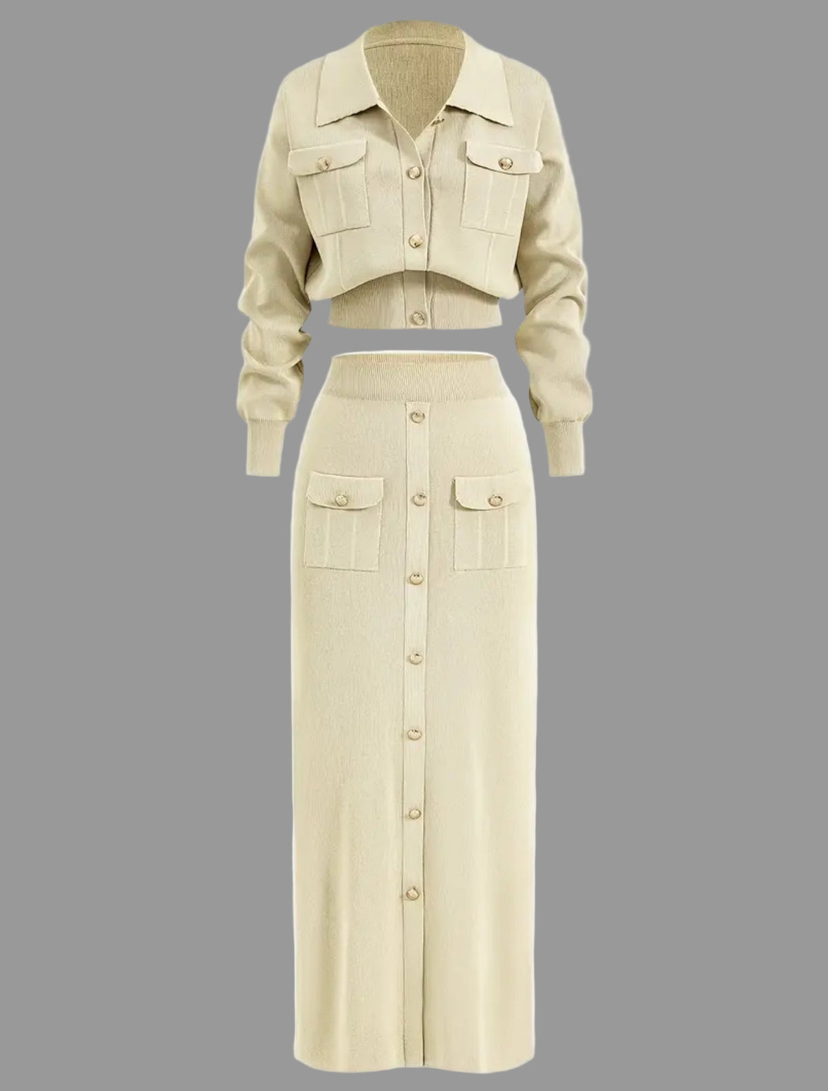 CONJUNTO DE FALDA MIDI DE PUNTO 5 CLRS