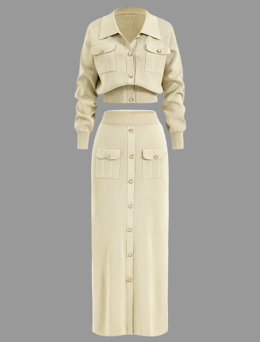 CONJUNTO DE FALDA MIDI DE PUNTO 5 CLRS