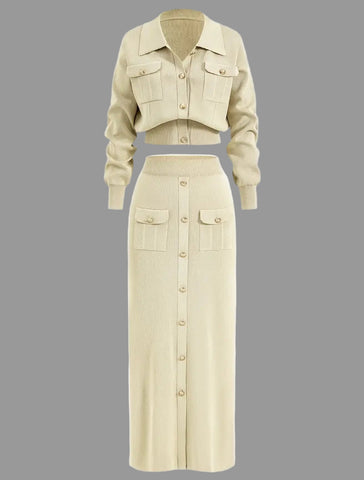 CONJUNTO DE FALDA MIDI DE PUNTO 5 CLRS