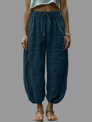 PANTALON HAREM CINTURA GOMA 6 CLRS