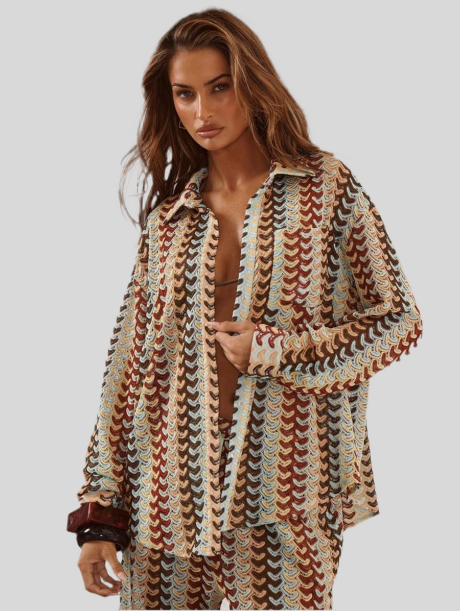 CONJUNTO DE CAMISA Y PANTALÓN AMPLIO