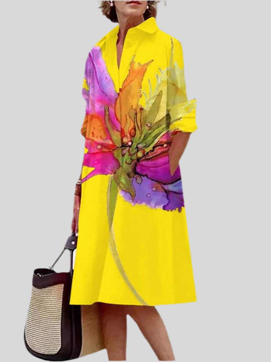 VESTIDO CAMISERO AMPLIO 6 CLRS