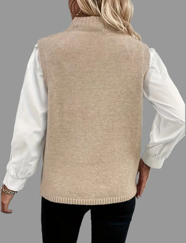 CHALECO DE PUNTO CRUZADO LAZOS 4 CLRS