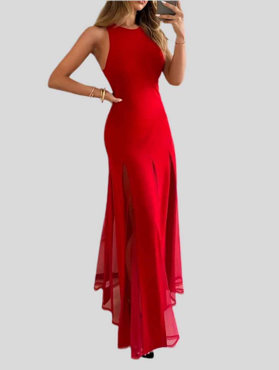 VESTIDO CON TRANSPARENCIAS 4 CLRS