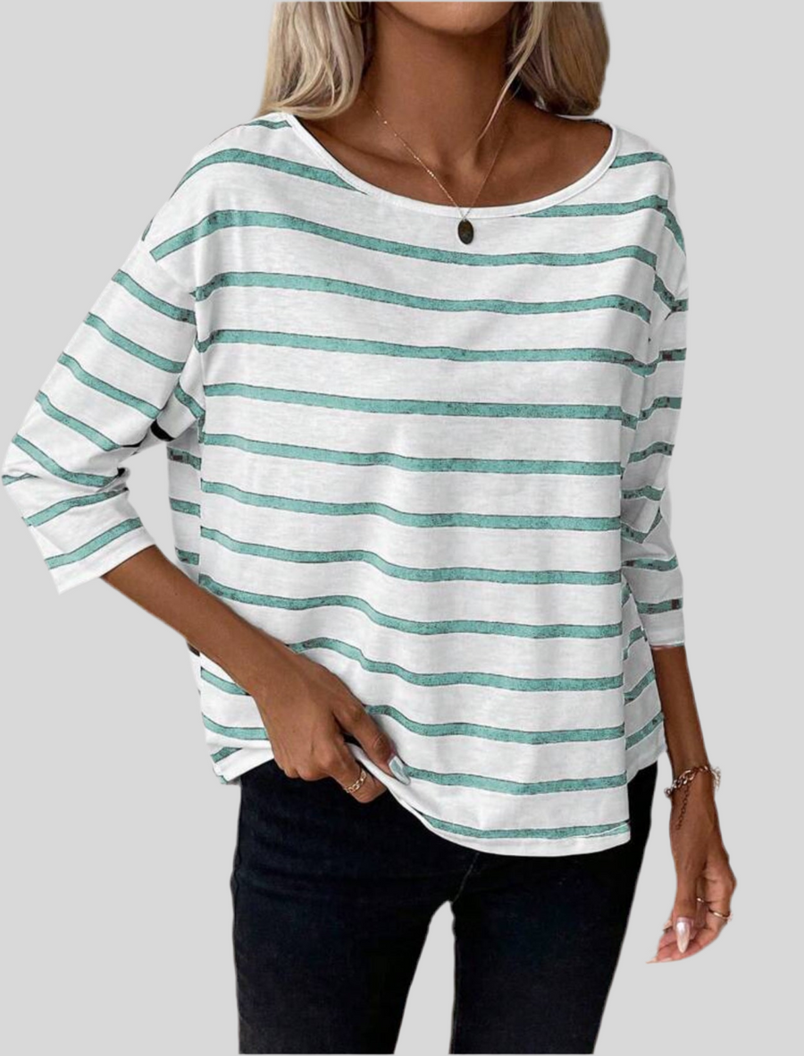 CAMISETA RAYAS M/L AMPLIA 6 CLRS