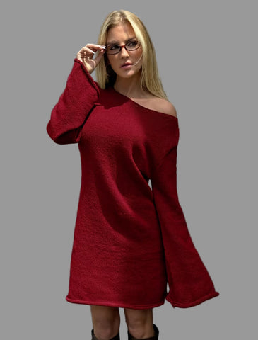 VESTIDO CORTO DE PUNTO A-LINE 3 CLRS