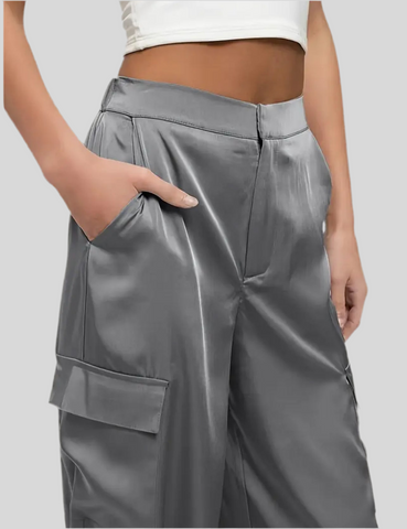PANTALÓN CARGO SATÉN 7 CLRS