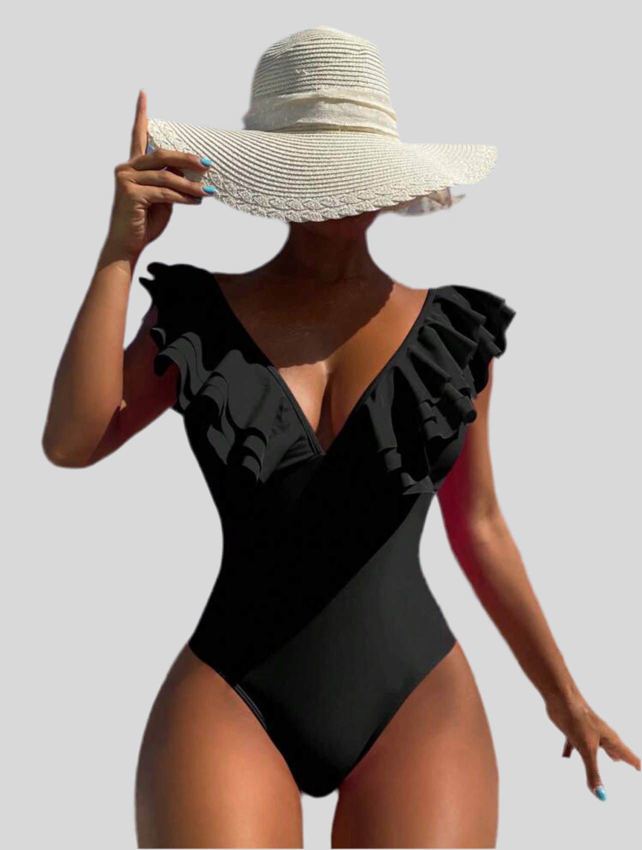 TRAJE DE BAÑO CON VOLANTES 2 CLRS