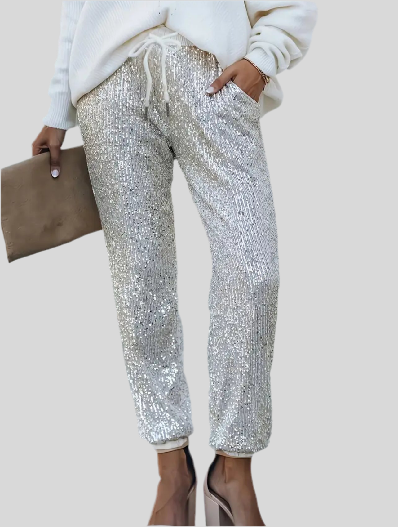 PANTALÓN LENTEJUELAS TOBILLO 6 CLRS