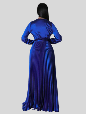 VESTIDO CRUZADO PLISADO 8 CLRS