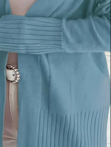 CHAQUETA DE PUNTO OVERSIZED MUY AMPLIA 20CLRS