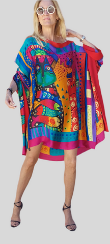 Conjunto ALMA de kaftan y kimono de seda EDICIÓN LIMITADA