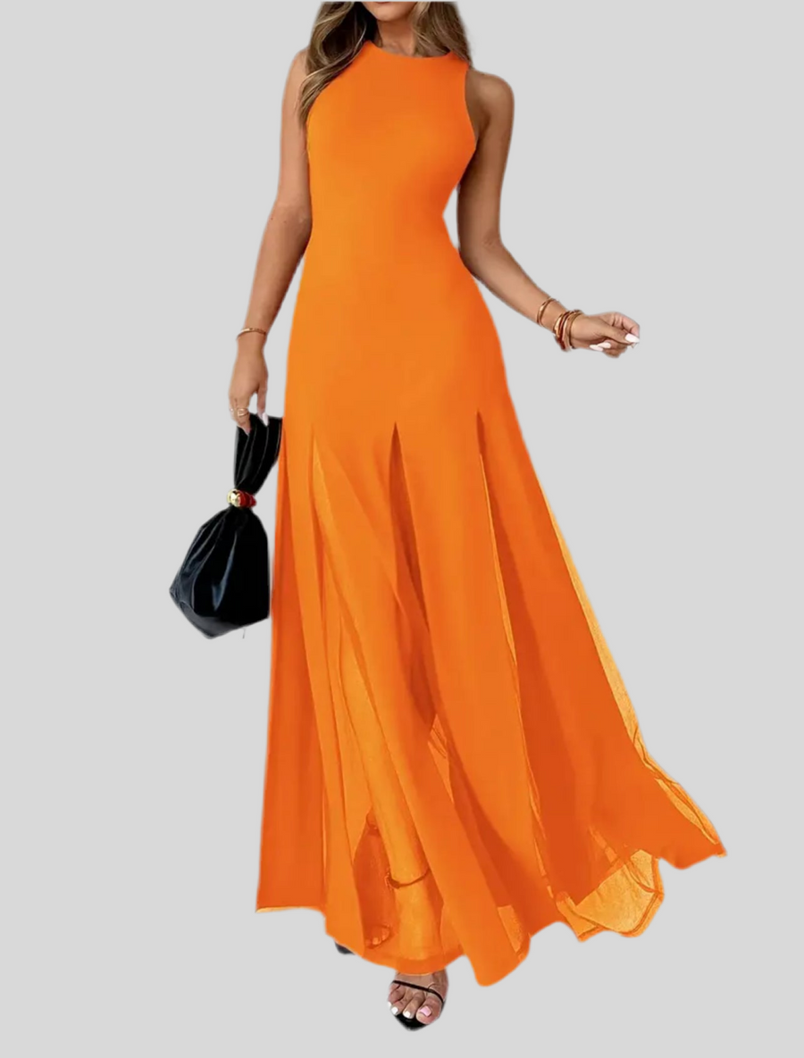 VESTIDO CON TRANSPARENCIAS 4 CLRS