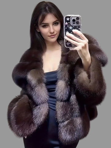 CHAQUETA CORTA FAUX FUR ZORRO