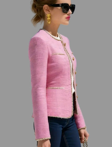 CHAQUETA CORTA ESTILO CHANEL 2 CLRS