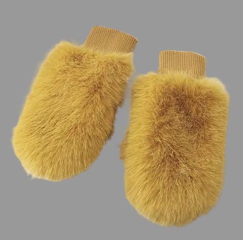 MANOPLAS DE PELO ECO Y PUNTO