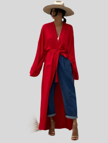 KIMONO LISO CON CINTURÓN 4 CLRS