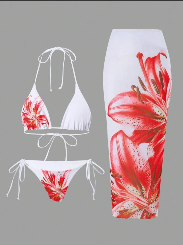 CONJUNTO DE BIKINI Y FALDA NET 16 CLRS