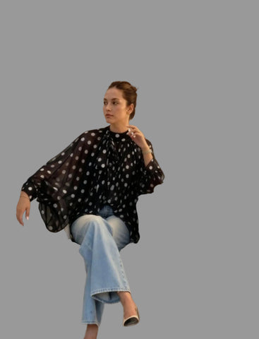 CAMISA LUNARES DE GASA AMPLIAS MANGAS 6 CLRS