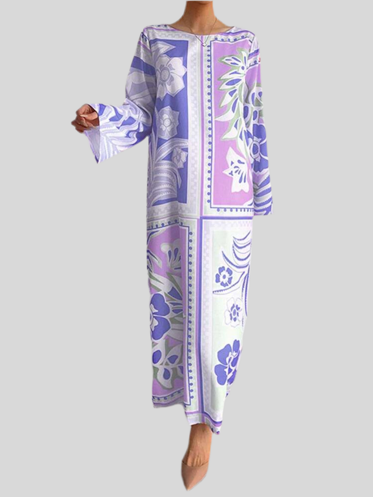 KAFTAN AMPLIO ESTAMPADO 2 CLRS