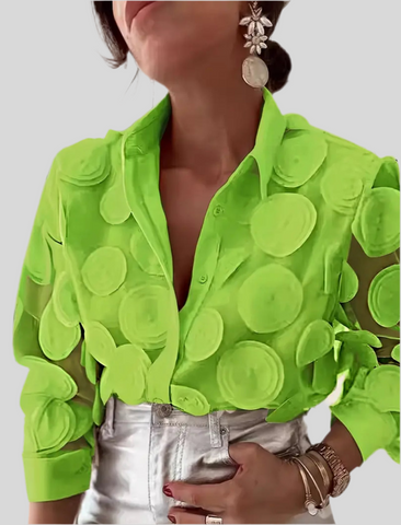 CAMISA DE ORGANZA CÍRCULOS 6 CLRS