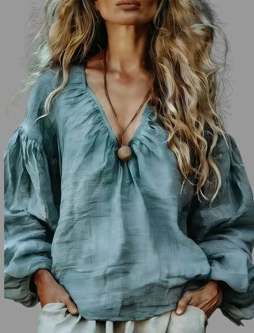 CAMISA ABLUSADA MANGA FRUNCIDA 5 CLRS