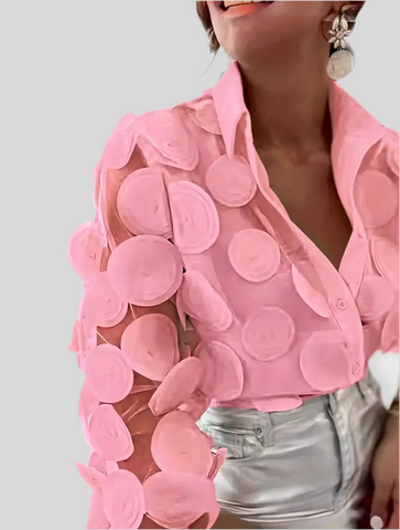 CAMISA DE ORGANZA CÍRCULOS 6 CLRS