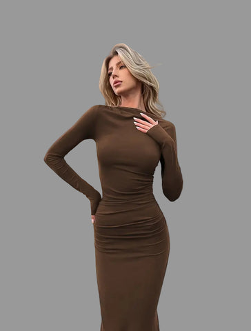 VESTIDO LARGO DE LYCRA SIRENA 6 CLRS